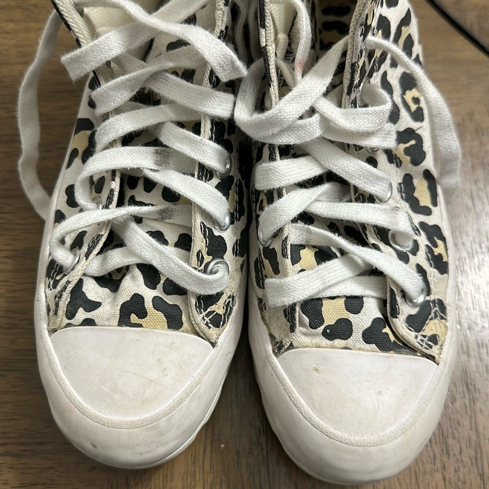Converse Chuck Taylor All Star Leopard Lugged‎ Platform High Top Canvas Womens 6 - Picture 2 of 12